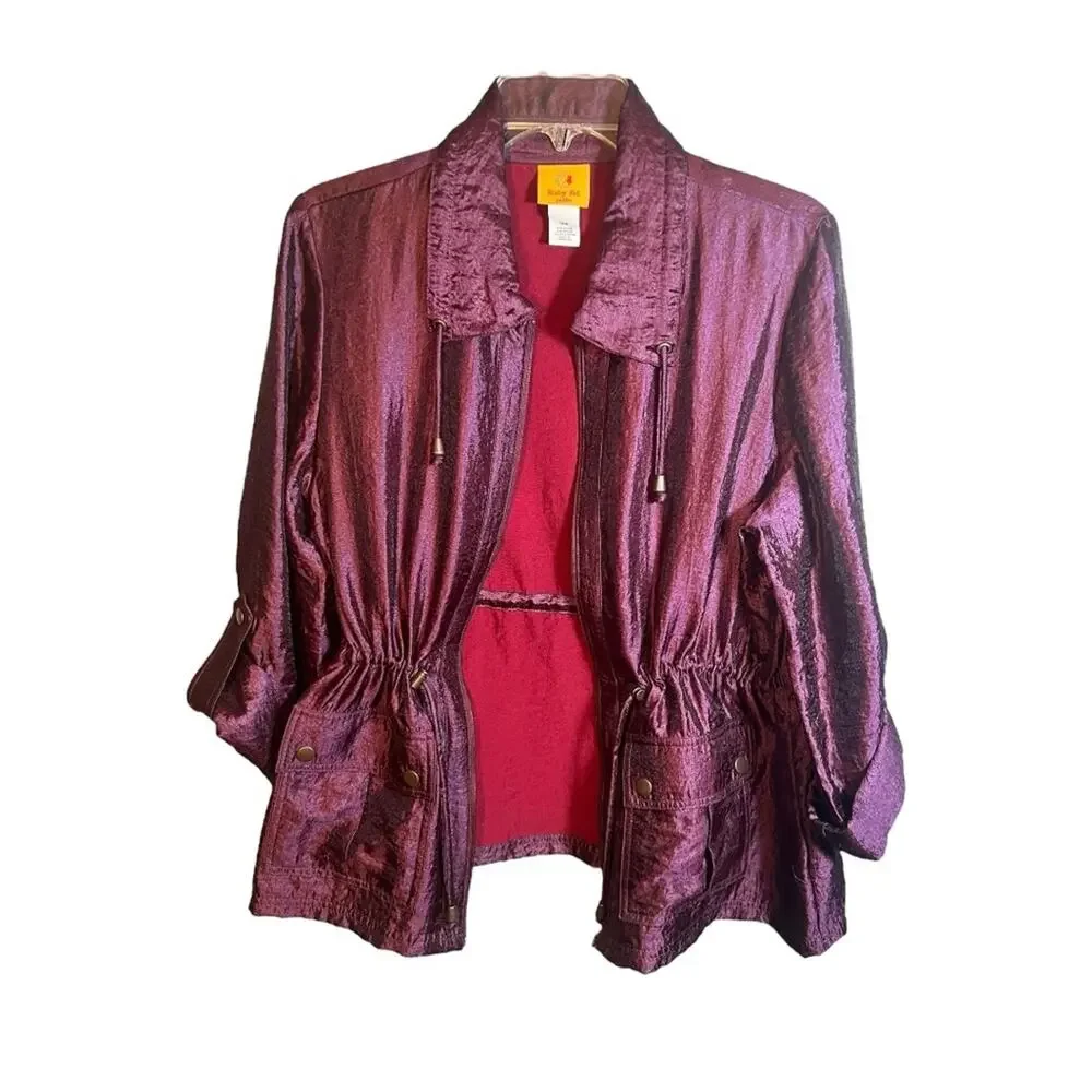 RUBY ROAD Berry silky Jogging or sports jacket 14 Petite